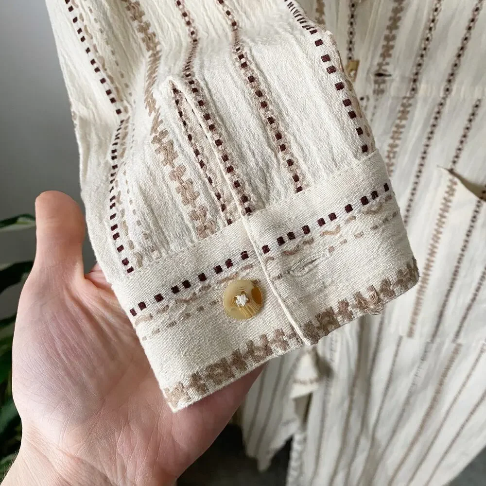 Free People Gia Yarn Dye Coveralls